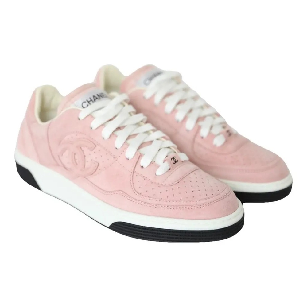 CHANEL pink Sneakers Sz 39